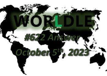 Daily Worldle 622 Answers - October 5th 2023
