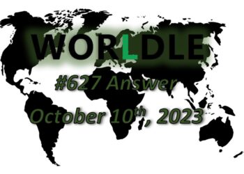 Daily Worldle 627 Answers - October 10th 2023