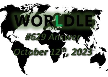 Daily Worldle 629 Answers - October 12th 2023
