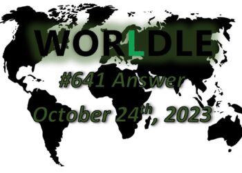 Daily Worldle 641 Answers - October 24th 2023