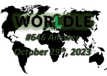 Daily Worldle 646 Answers - October 29th 2023