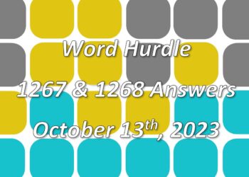 Word Hurdle #1267 & #1268 - 13th October 2023