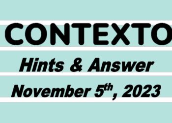 Daily Contexto 413 - November 5th 2023