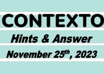 Daily Contexto 433 - November 25th 2023