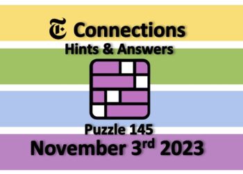 Daily NYT Connections 145 Answers - November 3rd 2023
