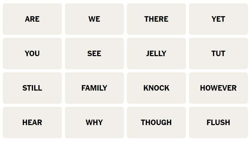 Daily NYT Connections 145 Puzzle - 3rd November 2023