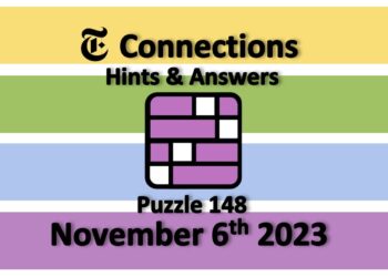 Daily NYT Connections 148 Answers - November 6th 2023