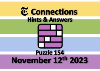 Daily NYT Connections 154 Answers - November 12th 2023