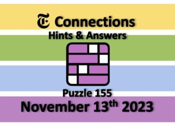 Daily NYT Connections 155 Answers - November 13th 2023