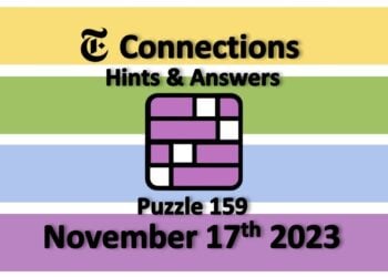 Daily NYT Connections 159 Answers - November 17th 2023