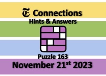 Daily NYT Connections 163 Answers - November 21st 2023