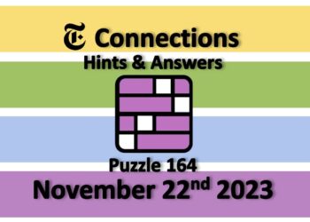 Daily NYT Connections 164 Answers - November 22nd 2023