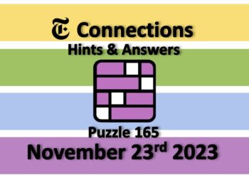 Daily NYT Connections 165 Answers - November 23rd 2023