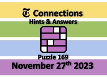 Daily NYT Connections 169 Answers - November 27th 2023