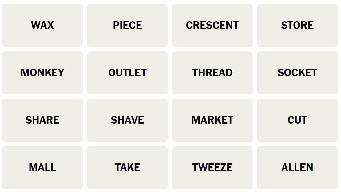 Daily NYT Connections 173 Puzzle - 1st December 2023