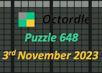 Daily Octordle 648 - November 3rd 2023