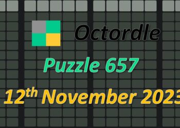 Daily Octordle 657 - November 12th 2023