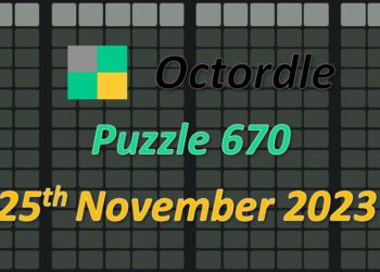 Daily Octordle 670 - November 25th 2023