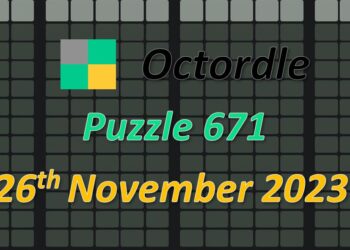 Daily Octordle 671 - November 26th 2023