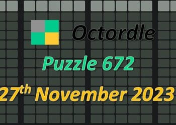 Daily Octordle 672 - November 27th 2023