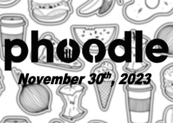 Daily Phoodle - 30th November 2023