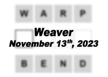Daily Weaver Answers - 13th November 2023