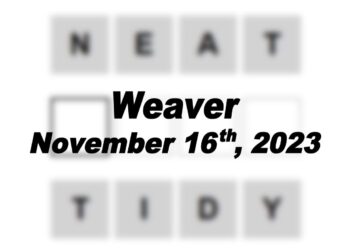 Daily Weaver Answers - 16th November 2023