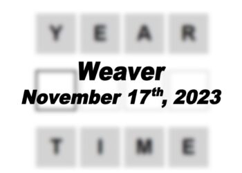 Daily Weaver Answers - 17th November 2023