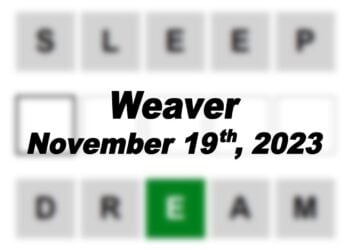 Daily Weaver Answers - 19th November 2023