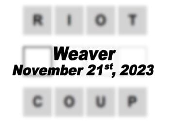 Daily Weaver Answers - 21st November 2023