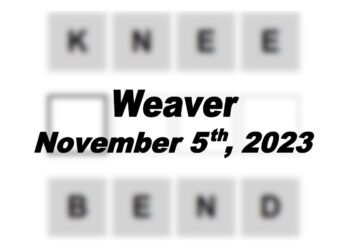Daily Weaver Answers - 5th November 2023