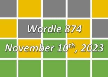 Daily Wordle 874 - 10th November 2023