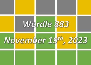 Daily Wordle 883 - 19th November 2023