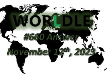 Daily Worldle 660 Answers - November 12th 2023