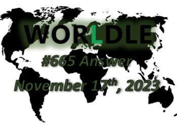 Daily Worldle 665 Answers - November 17th 2023
