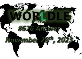 Daily Worldle 676 Answers - November 28th 2023
