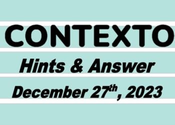 Daily Contexto 464 - December 27th 2023