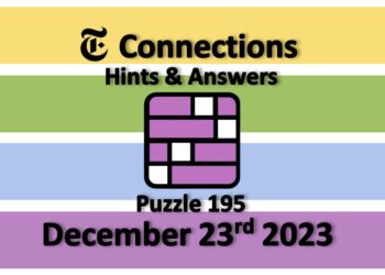 Daily NYT Connections 195 Answers - December 23rd 2023