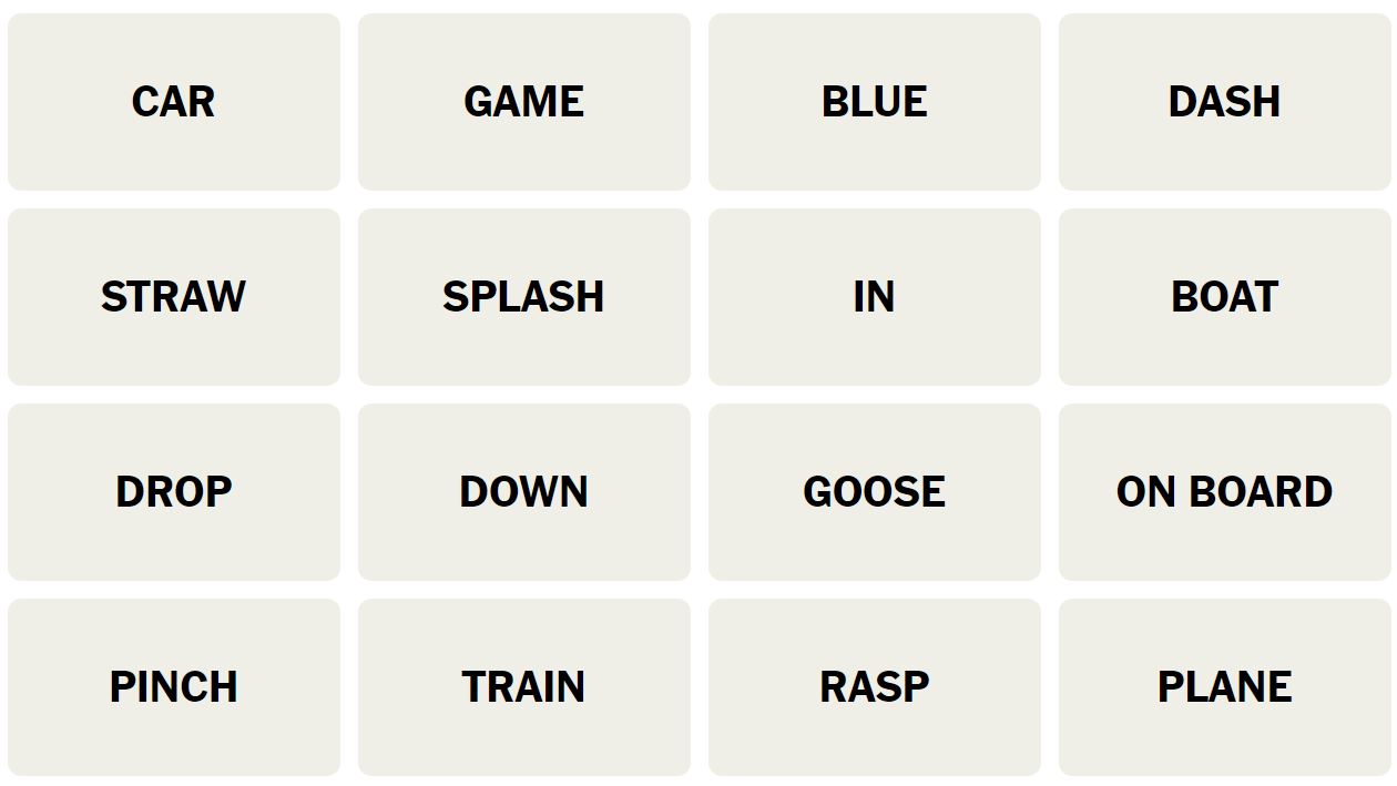 Daily NYT Connections 195 Puzzle - 23rd December 2023