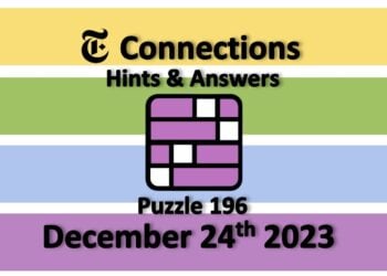 Daily NYT Connections 196 Answers - December 24th 2023