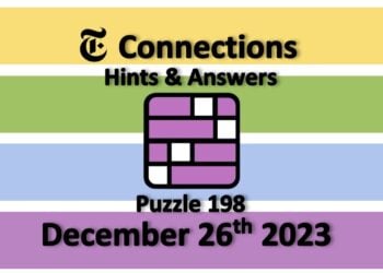 Daily NYT Connections 198 Answers - December 26th 2023