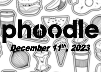 Daily Phoodle - 11th December 2023