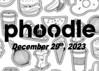Daily Phoodle - 29th December 2023