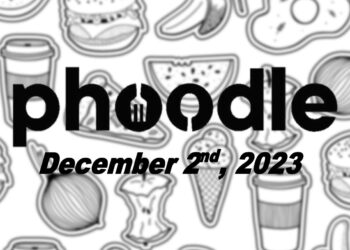 Daily Phoodle - 2nd December 2023