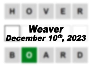Daily Weaver Answers - 10th December 2023