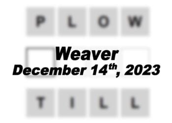 Daily Weaver Answers - 14th December 2023