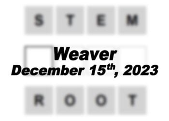 Daily Weaver Answers - 15th December 2023
