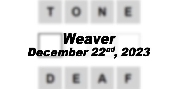 Daily Weaver Answers - 22nd December 2023