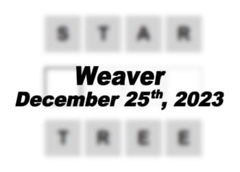 Daily Weaver Answers - 25th December 2023