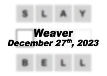 Daily Weaver Answers - 27th December 2023